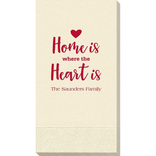 Home Is Where The Heart Is Guest Towels